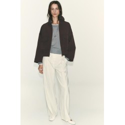 Pantalon large à taille double