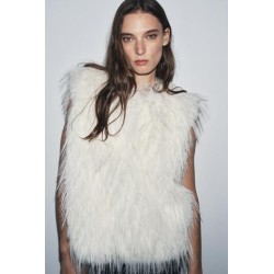 Gilet effet fourrure