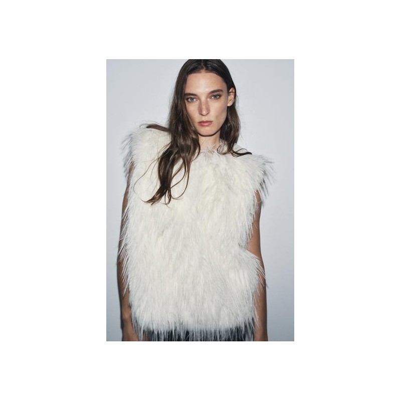 Gilet effet fourrure
